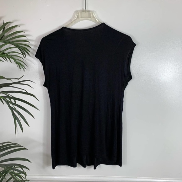 EUC Lane Bryant embellished black top size 14/16 - Picture 3 of 5